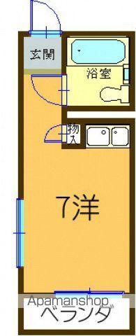 セルシオⅠ(ワンルーム/4階)の間取り写真