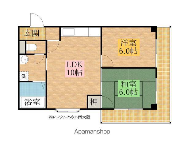 第1フジコーマンション(2LDK/5階)の間取り写真