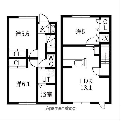 YS SQUARE(3LDK)の間取り写真