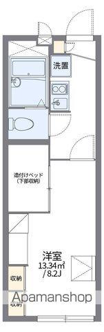 レオパレスSOLUCION4(1K/1階)の間取り写真