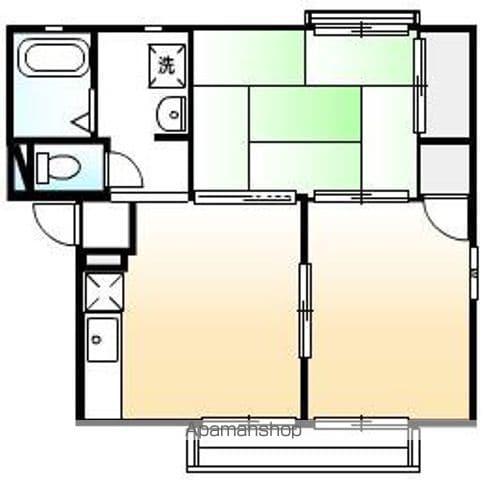 MKコーポ(2DK/1階)の間取り写真