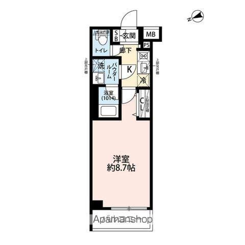 アルコバレーノお花茶屋(1K/3階)の間取り写真