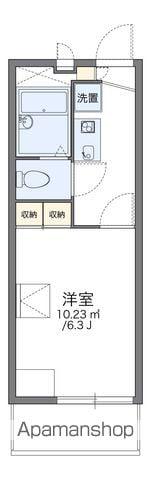 レオパレスベイサイド横濱(1K/2階)の間取り写真