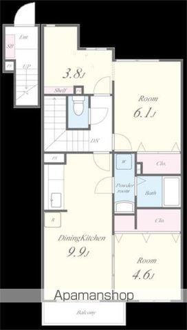 ティファニー(2SDK/2階)の間取り写真
