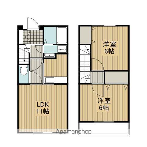 パークヒルズ壱番館(2LDK/1階)の間取り写真