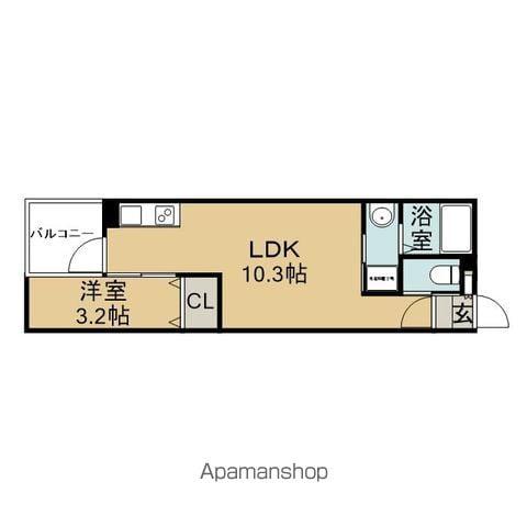 NOBLE REFINE(1LDK/2階)の間取り写真