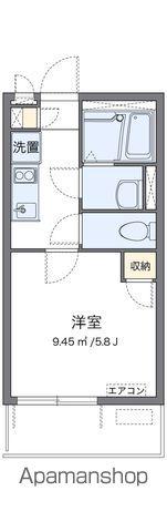 レオネクストラ プラクミーヌⅠ(1K/2階)の間取り写真