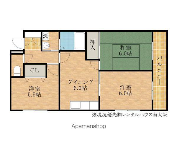 セトル21(3DK/2階)の間取り写真