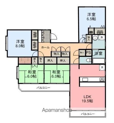 安東レジデンス(4LDK/2階)の間取り写真
