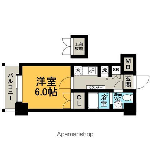 ダイナコートエスタディオ東公園Ⅲ(1K/9階)の間取り写真