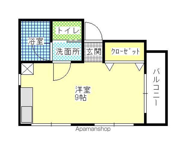 ダイショウハイツV(ワンルーム/4階)の間取り写真