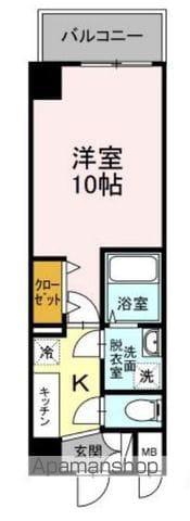 GLANPIA(1K/5階)の間取り写真