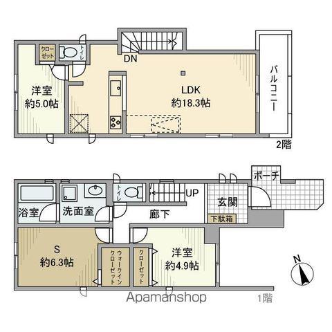 総武・中央緩行線 西荻窪駅 徒歩13分 2階建 築6年(2SLDK)の間取り写真