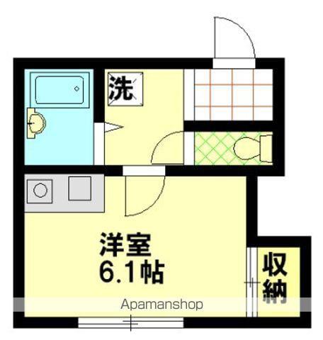 KANALOA(ワンルーム/2階)の間取り写真