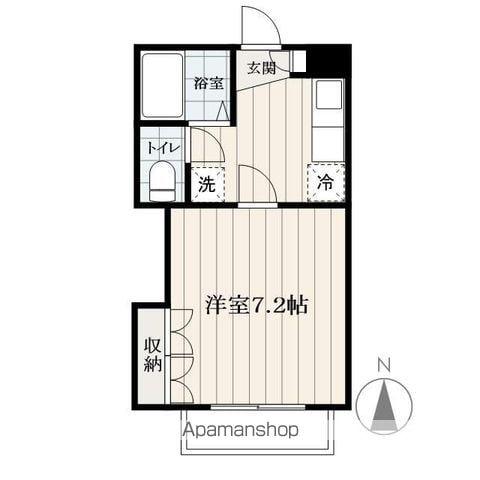 ホレストコーポ(1K/2階)の間取り写真