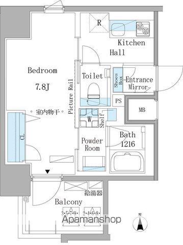 GRAND ESPOIR 東桜(1K/7階)の間取り写真