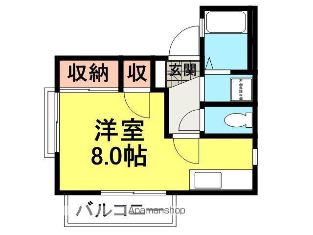 ジュネス武庫之荘(ワンルーム/1階)の間取り写真