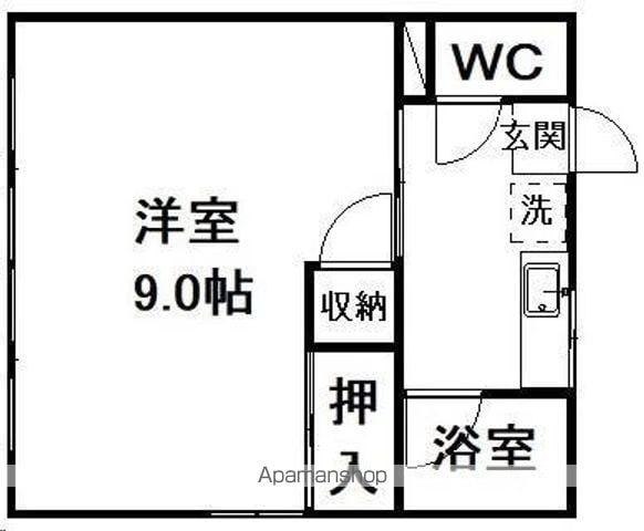 第一桜木コーポ(1K/1階)の間取り写真