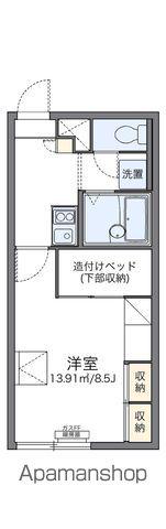 レオパレス丹頂(1K/2階)の間取り写真