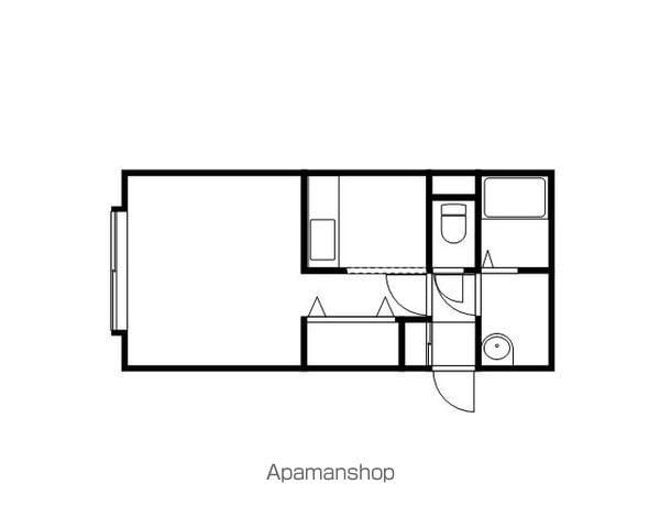 グランシエル(1K/1階)の間取り写真