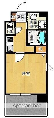 サヴォイ ソリディティ(1K/10階)の間取り写真