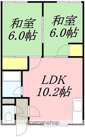 サンハイツ(2LDK/2階)の間取り写真