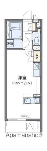 ミランダルッシェロ(ワンルーム/4階)の間取り写真