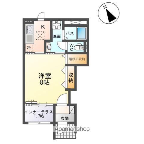 PLANETE・YSK(1K/1階)の間取り写真