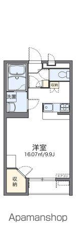 レオパレスフトゥーロ(1K/1階)の間取り写真