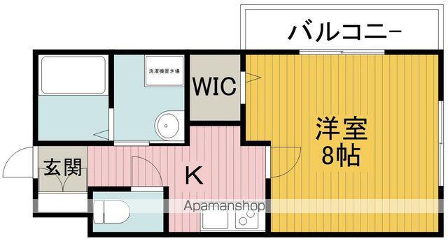 エスポワール(1K/2階)の間取り写真