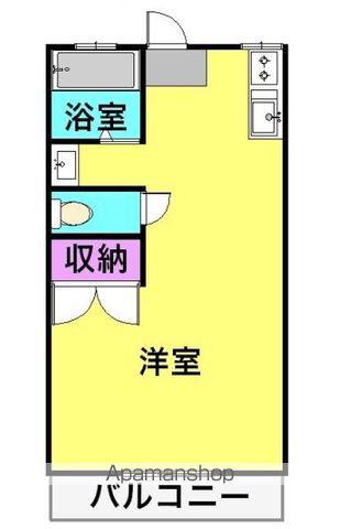 セイシェルハイムⅢ(ワンルーム/1階)の間取り写真