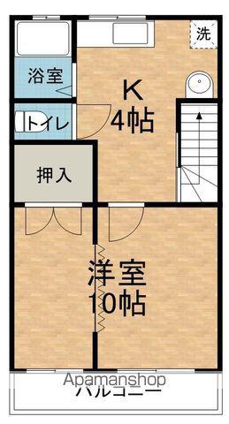 フロンティアパレス(1K/2階)の間取り写真