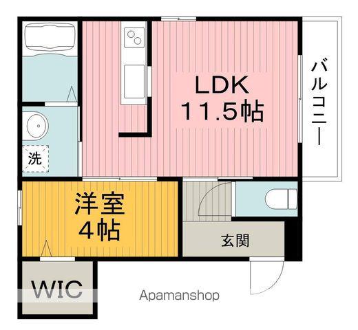 SAKURABASE TOYONAKA(1LDK/3階)の間取り写真