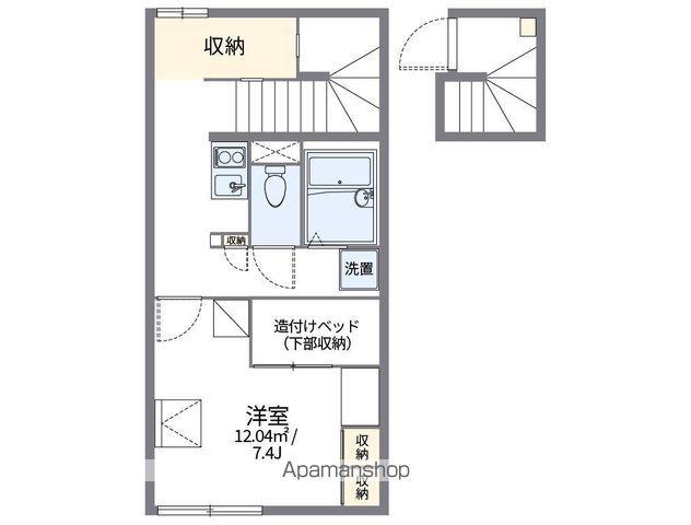 レオパレス坂西(1K/2階)の間取り写真