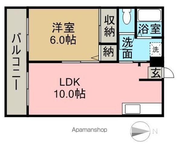 アマービレ(1LDK/5階)の間取り写真