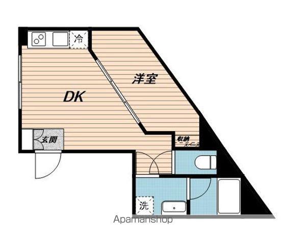 ミライズ中野江原町レジデンス(1DK/5階)の間取り写真