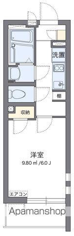 クレイノフローラ奥戸(1K/1階)の間取り写真