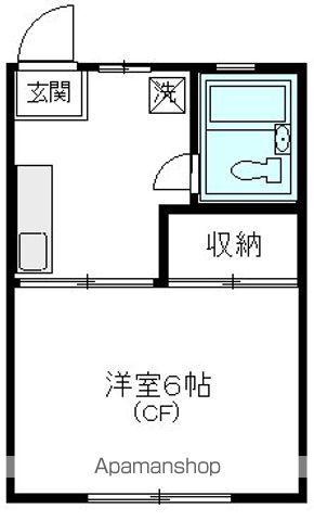 コーポやなぎさわ(1K/2階)の間取り写真