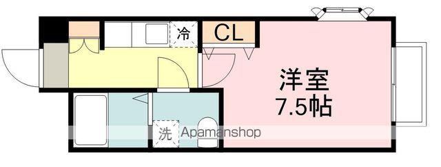 コーポマリーナ(1K/1階)の間取り写真