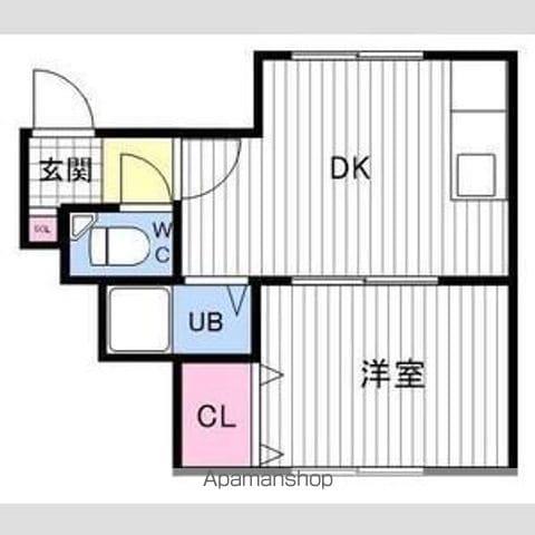 LILA48(1DK/3階)の間取り写真