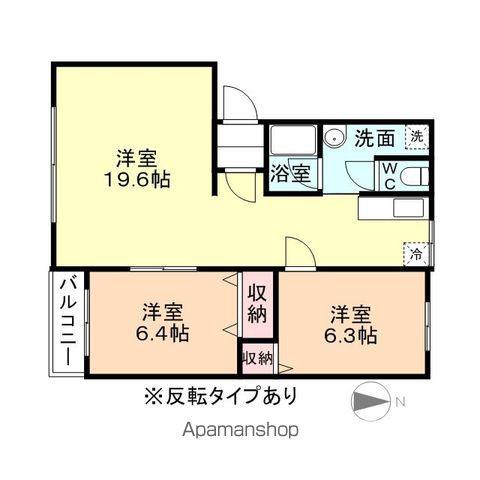 ローレックスⅢ(2LDK/3階)の間取り写真