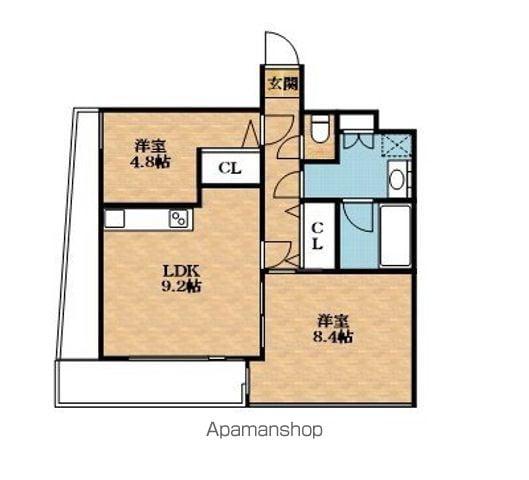 クイーンパレス(2LDK/2階)の間取り写真