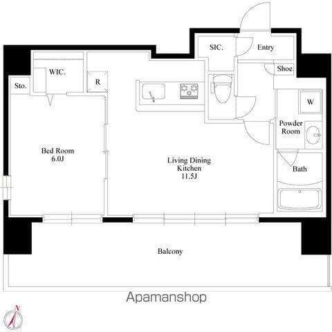 GRANPASEO本郷壱岐坂(1LDK/9階)の間取り写真