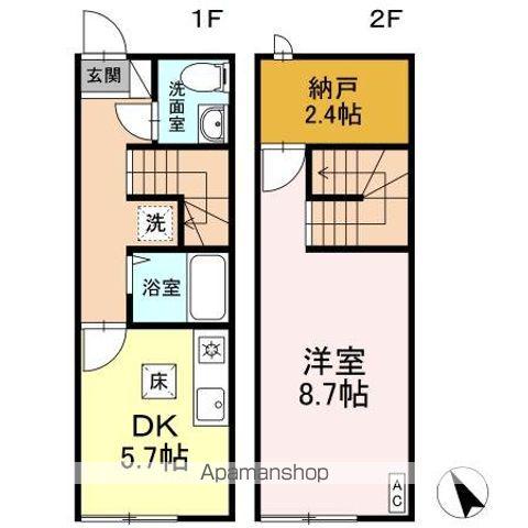 スマイル(1DK)の間取り写真