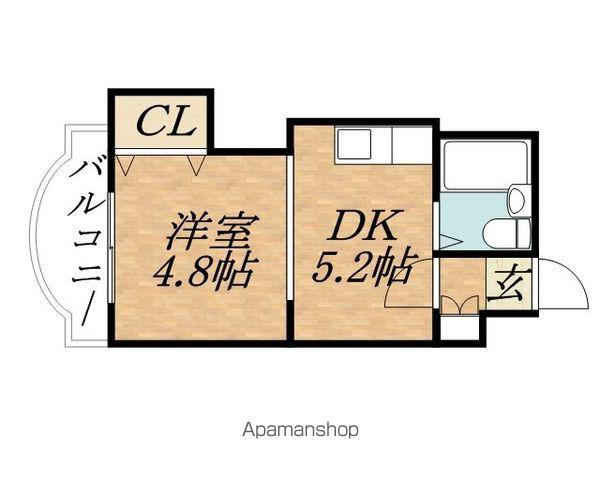 エンドレスリバーサイド(1DK/9階)の間取り写真