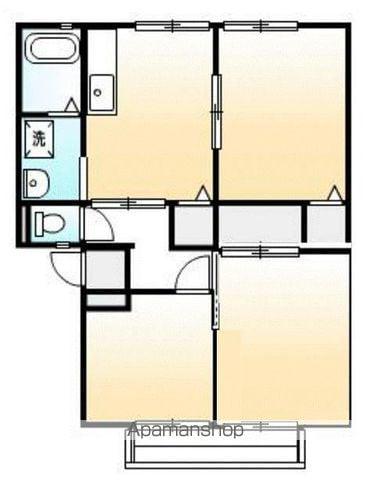 サンビレッジ西深津A(3DK/2階)の間取り写真