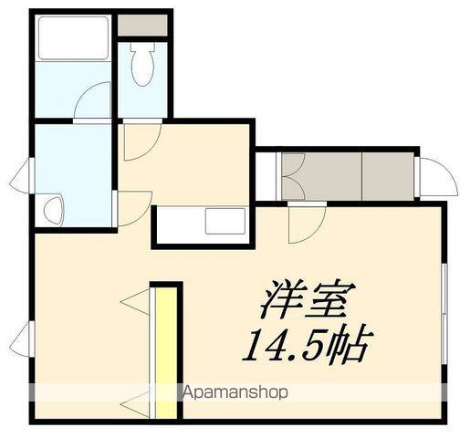 カーサK(ワンルーム/1階)の間取り写真