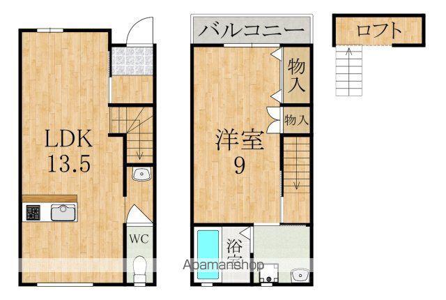 サンリブ8号館(1LDK)の間取り写真