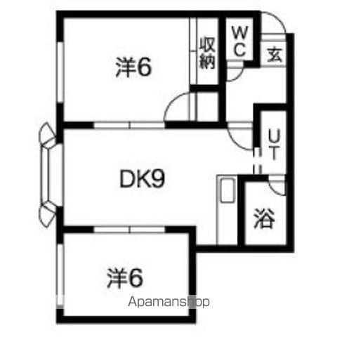 メゾンドヒル33(2LDK/2階)の間取り写真