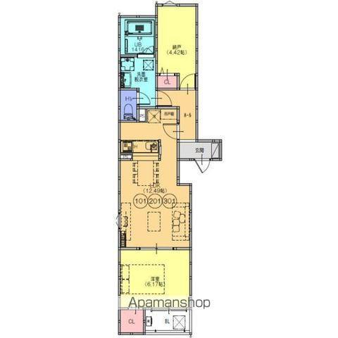FSTYLE東港町(1SLDK/2階)の間取り写真